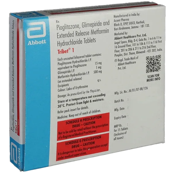 tribet 1mg tablet 15's